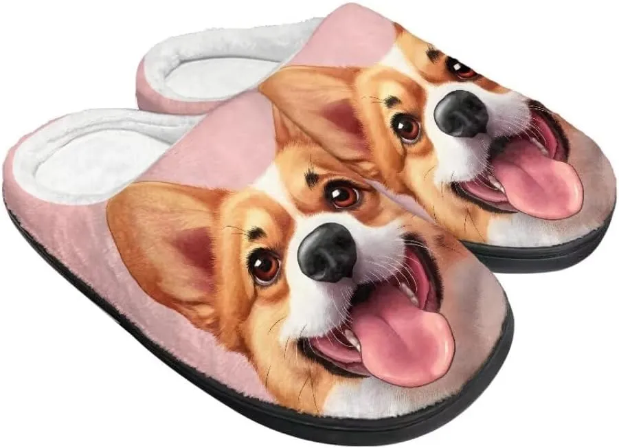 Jeiento Slippers for Women Warm Cotton Memory Foam Scuff Slippers Fuzzy Fluffy Spa Hotel House Home Indoor Slippers for Ladies
