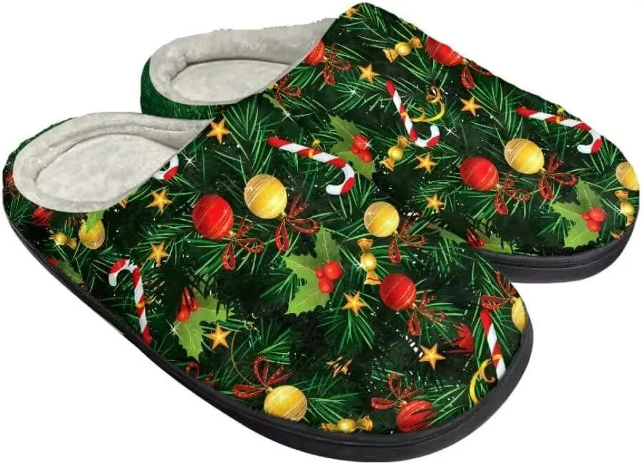 Jeiento Slippers for Women Warm Cotton Memory Foam Scuff Slippers Fuzzy Fluffy Spa Hotel House Home Indoor Slippers for Ladies