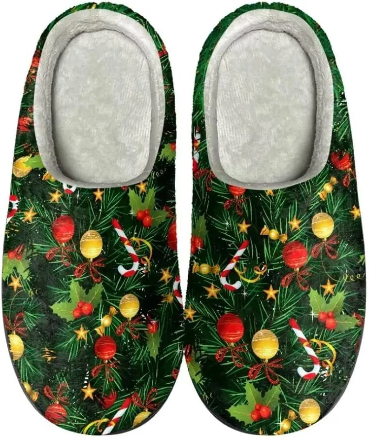 Jeiento Slippers for Women Warm Cotton Memory Foam Scuff Slippers Fuzzy Fluffy Spa Hotel House Home Indoor Slippers for Ladies