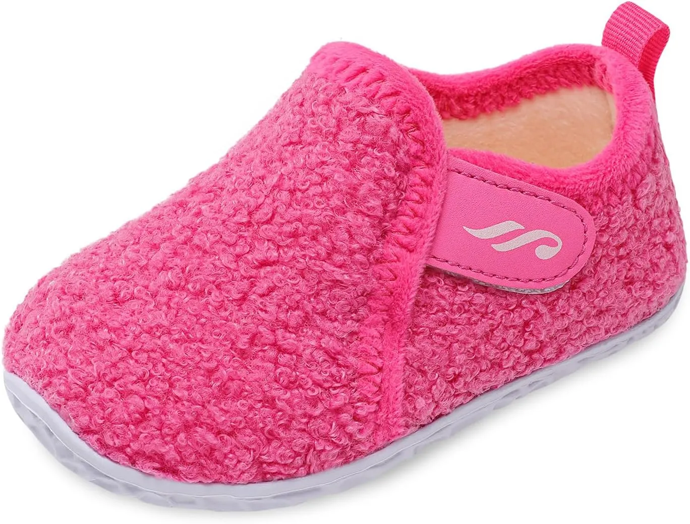 JIASUQI Toddler Slippers Fuzzy Kids Slippers Warm House Shoes for Boys Girls