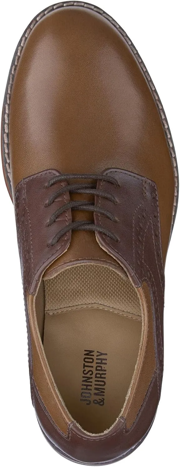 Johnston & Murphy Big Kid Conard Saddle Boys Lace-Up Dress Shoe