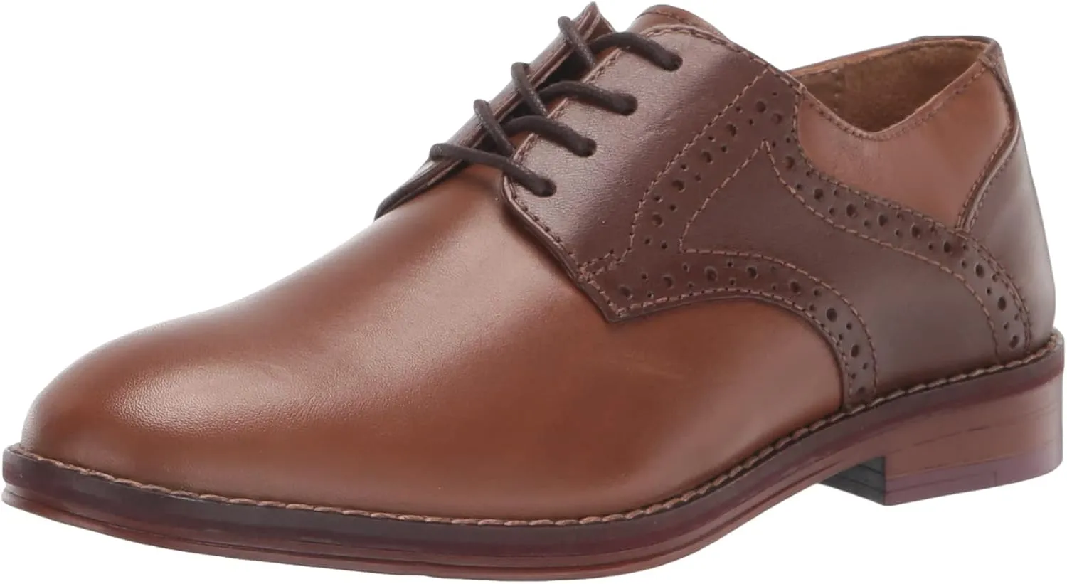Johnston & Murphy Big Kid Conard Saddle Boys Lace-Up Dress Shoe