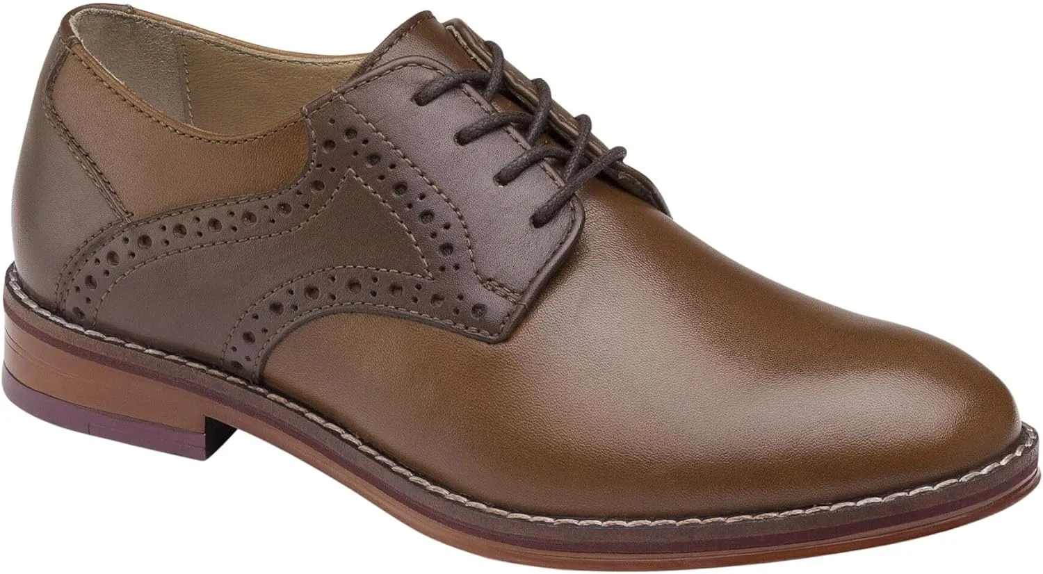 Johnston & Murphy Big Kid Conard Saddle Boys Lace-Up Dress Shoe
