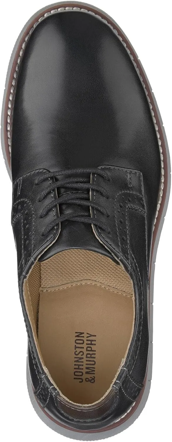 Johnston & Murphy Big Kid Holden Plain Toe Boys Dress Casual Lace-Up Shoe