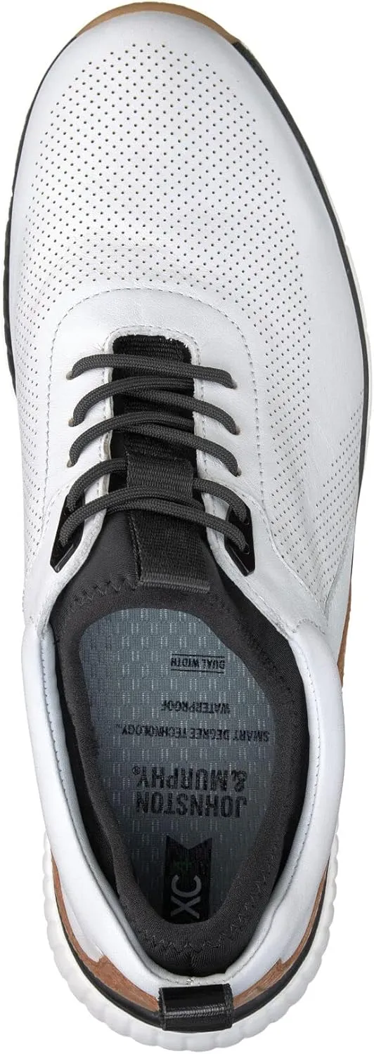 Johnston & Murphy Men's XC4 H1-Luxe Hybrid Golf Shoes | Waterproof Leather | Lightweight | Memory-Foam Cushioning