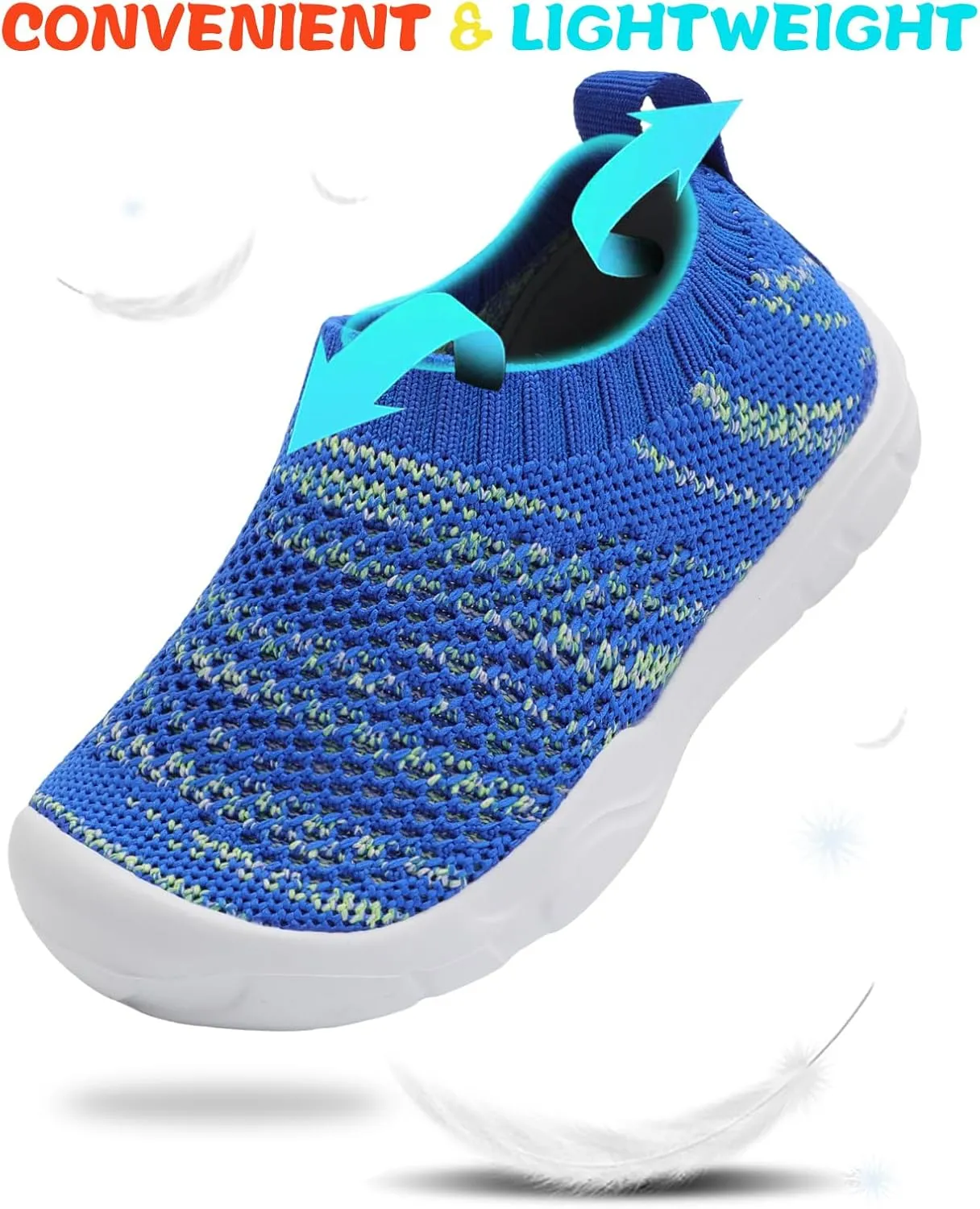 JOINFREE Toddler Boys Girls Sneaker Slip On Shoes Kids Lightweight Breathable Walking Shoes