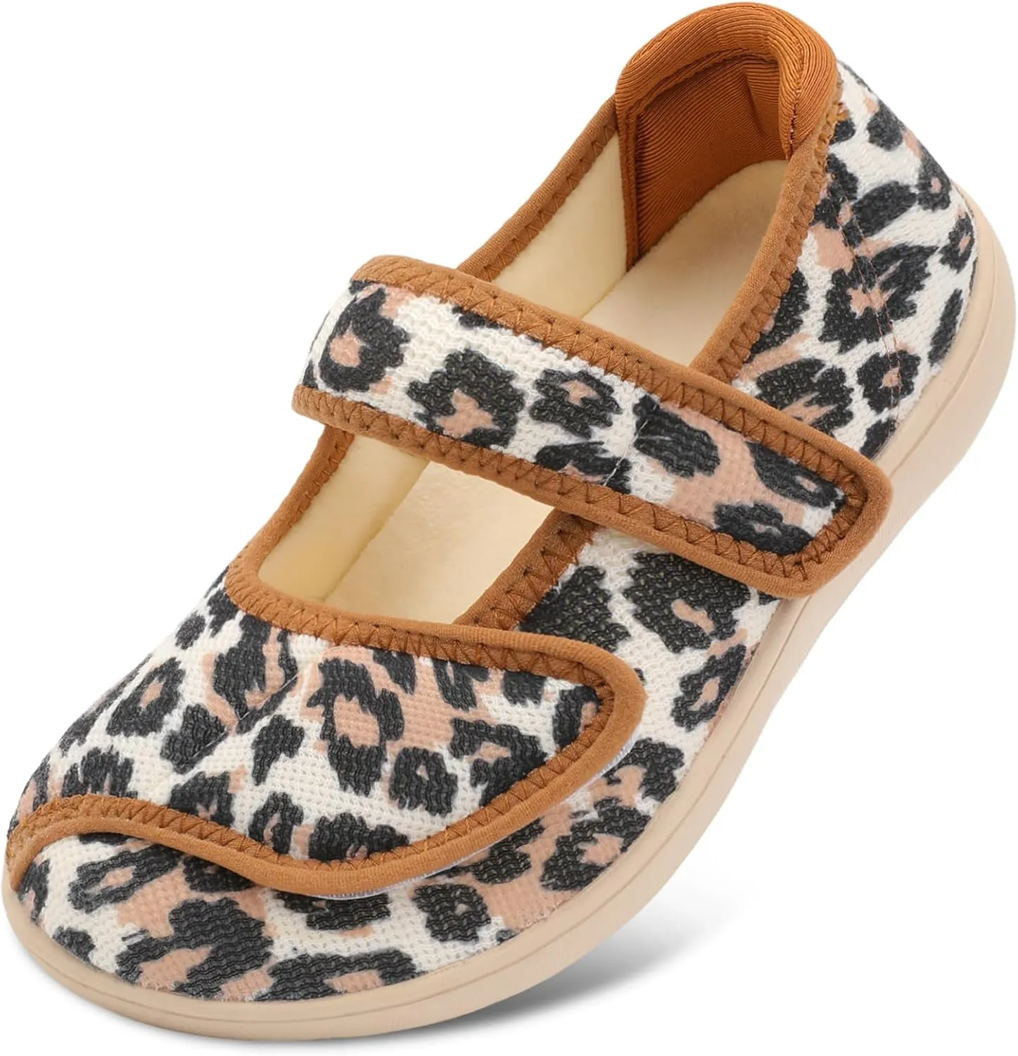 JOINFREE Womens Wide Diabetic Slippers Adjustable Comfort House Shoes Extra Wide Width Edema Swollen Arthritis Bedroom Slipper Indoor Outdoor