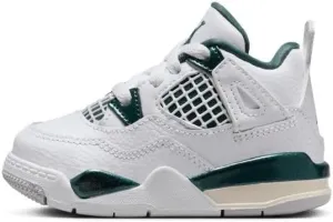 Jordan Toddler's 4 Retro White/Oxidized Green-White (BQ7670 103) - Size 4c
