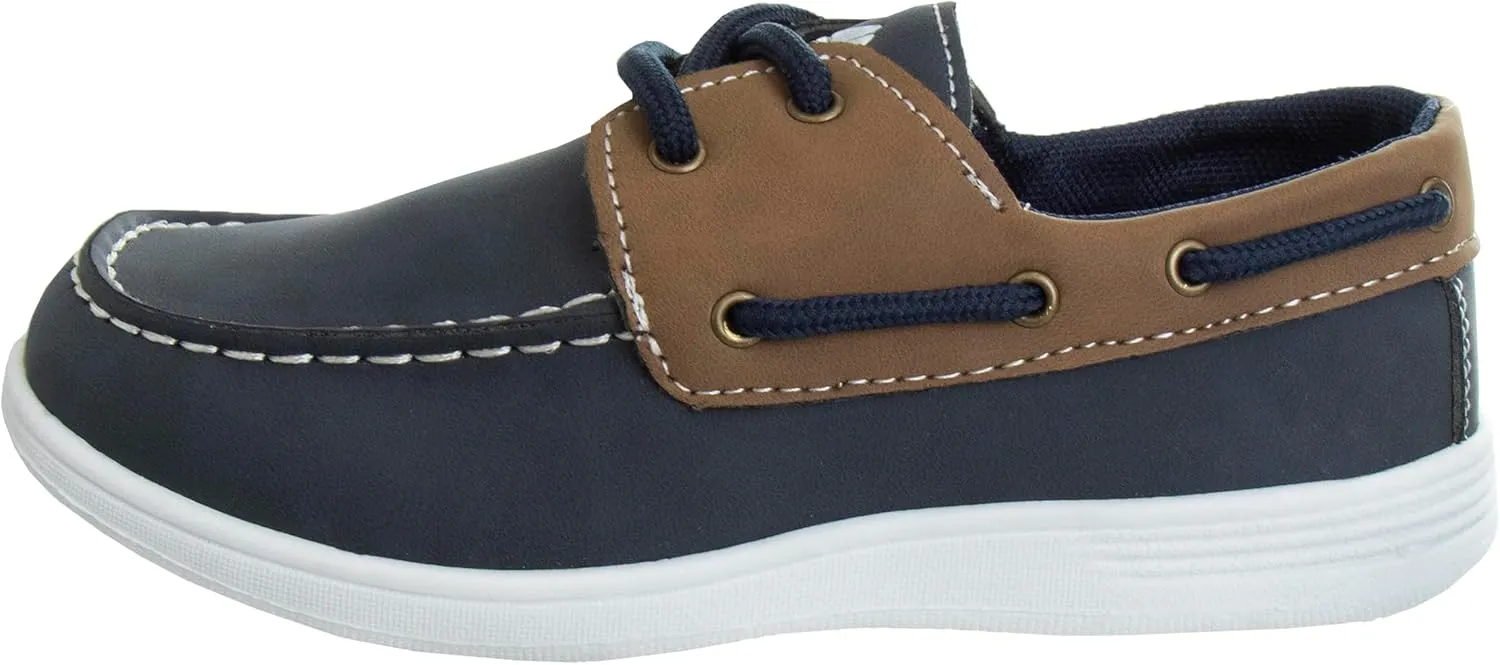 Josmo Kids Moccasin Loafers Boat Shoe for Boys Slipon Casual Dress Shoes (Sizes: 12-13 Little Kid / 1-4 Big Kid)