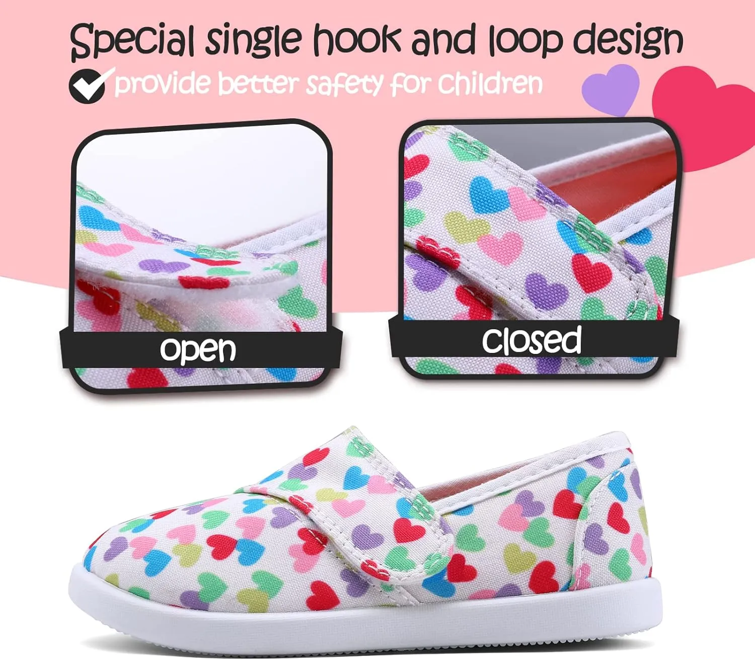 K KomForme Toddler Girls Sneakers Slip On Moccasins Casual Shoes for Toddler/Little Kid/Big Kid