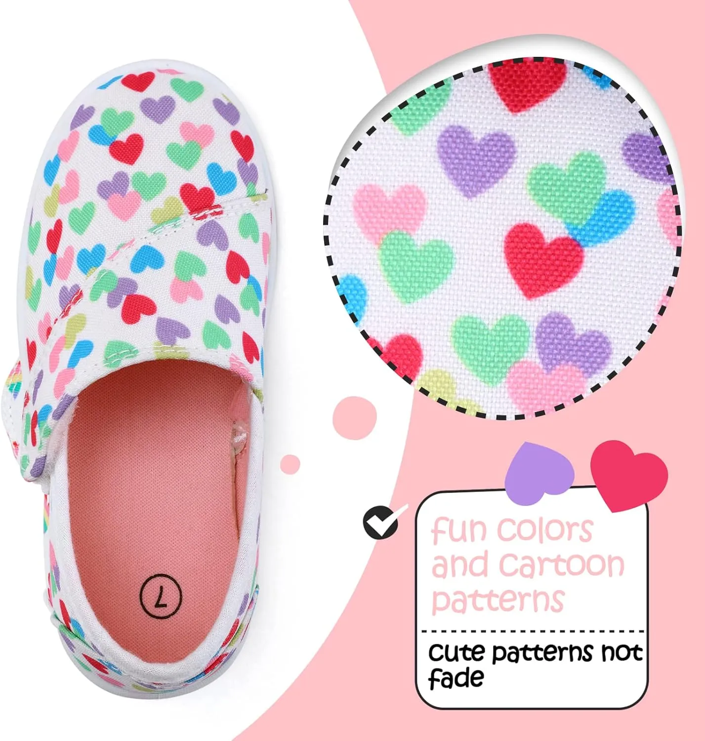 K KomForme Toddler Girls Sneakers Slip On Moccasins Casual Shoes for Toddler/Little Kid/Big Kid