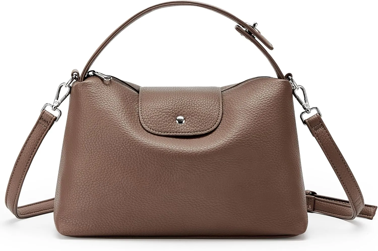 KALIDI Soft Vegan Leather Hobo Bag, Crossbody Purses Satchel for Women with Top Handle