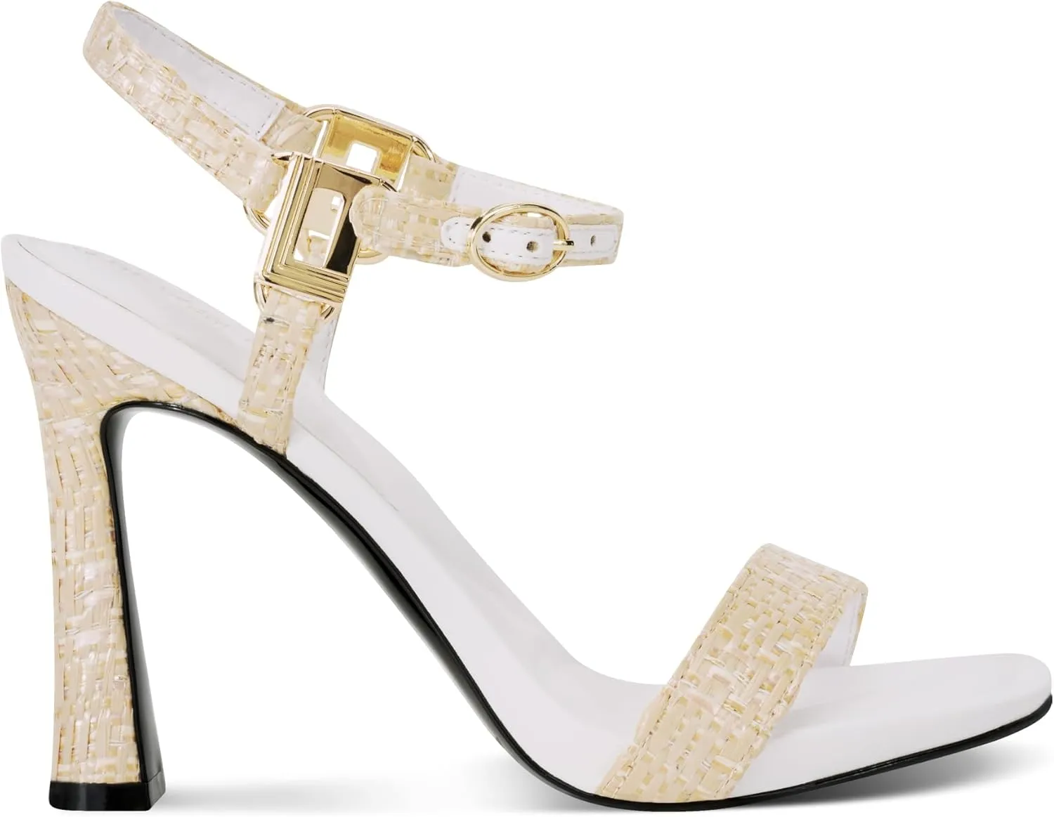 Karl Lagerfeld Paris Women's Evening Cushioned Insole Cybil-Ankle Strap Sandal Heeled