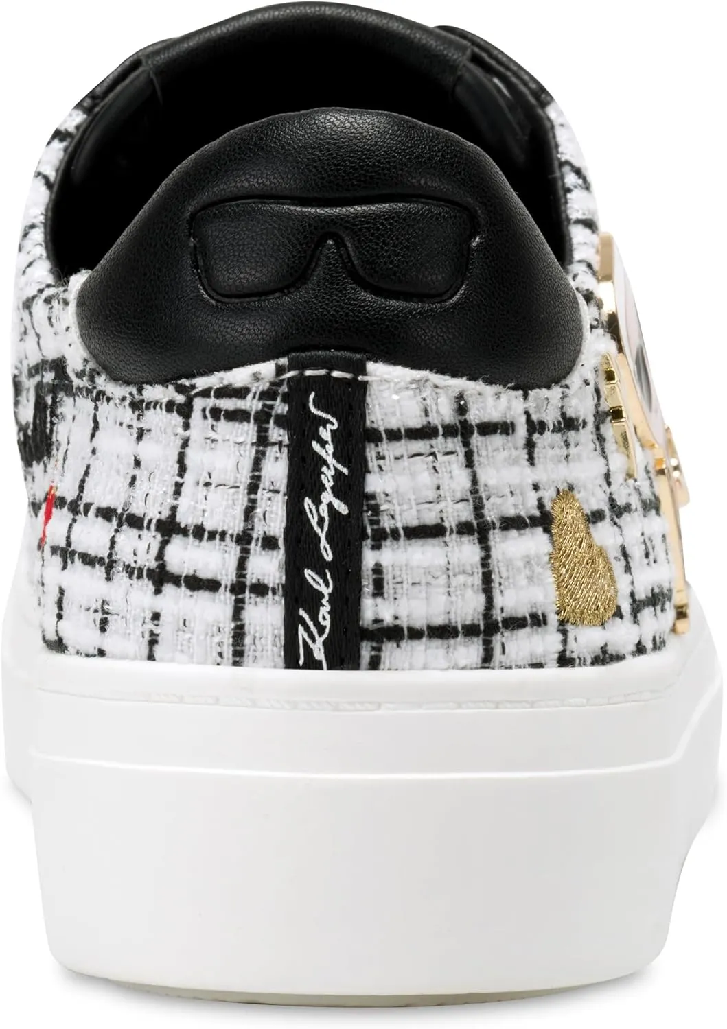 Karl Lagerfeld Paris Women's Everyday Cushioned Insole Cate Pins-Lace Up Shoes Sneaker