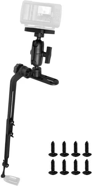 Kayak Fish Finder Mount,Marine Kayak Transducer Mounting Arm with 1.5" Ball Base Mounting Plate,Boat Marine Electronic Mount for Fish Finder&Transducer Compatible with Scotty, Lowrance