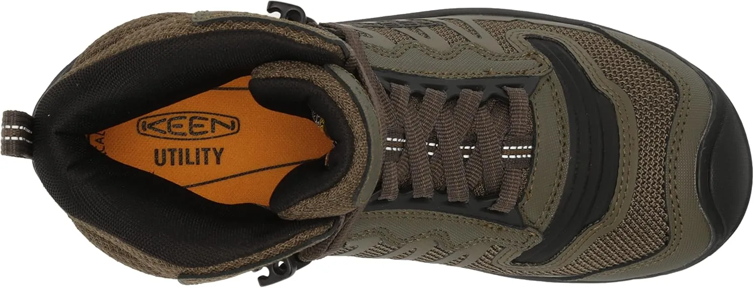 KEEN Utility Men's Reno Mid Height Soft Toe Flexible Waterproof Athletic Work Boot