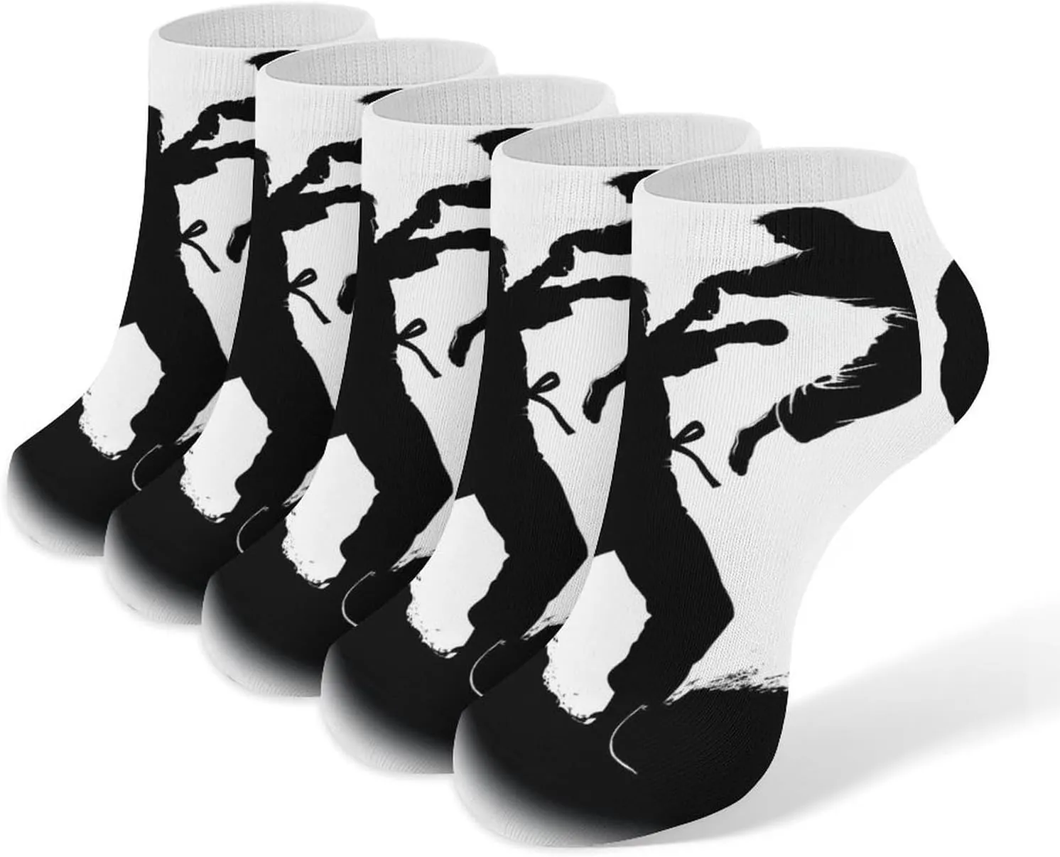 Kickboxing Socks Low Cut Ankle Sock Athletic Running Low Cut Socks Thin Soft Ankle Socks Unisex