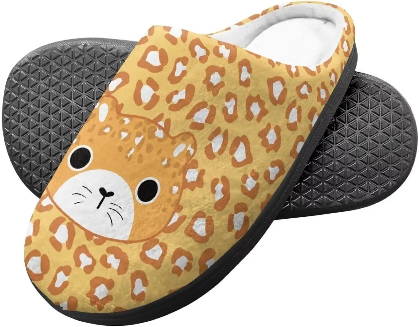 Kids Fuzzy Warm House Slippers for Girls Non Slip Rubber Sole Home Slippers for Toddlers Size 9-15