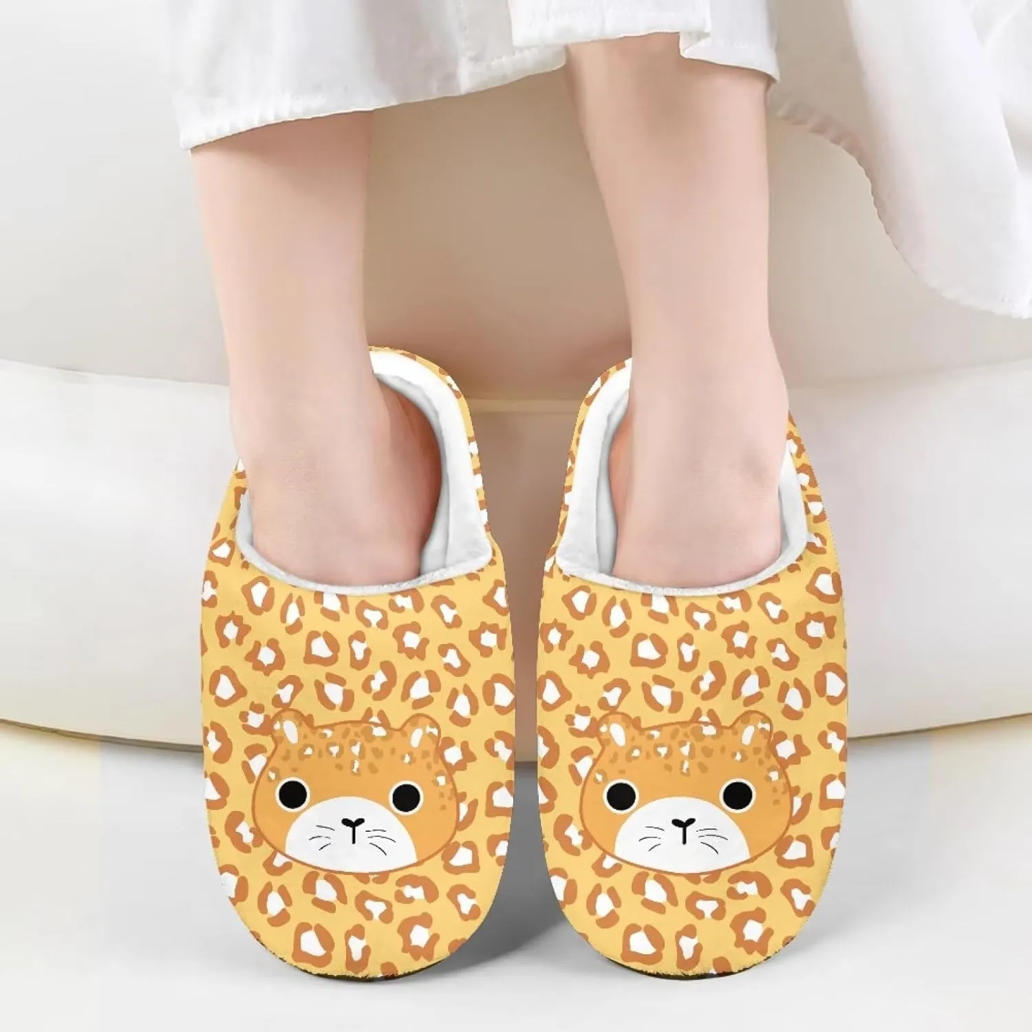 Kids Fuzzy Warm House Slippers for Girls Non Slip Rubber Sole Home Slippers for Toddlers Size 9-15