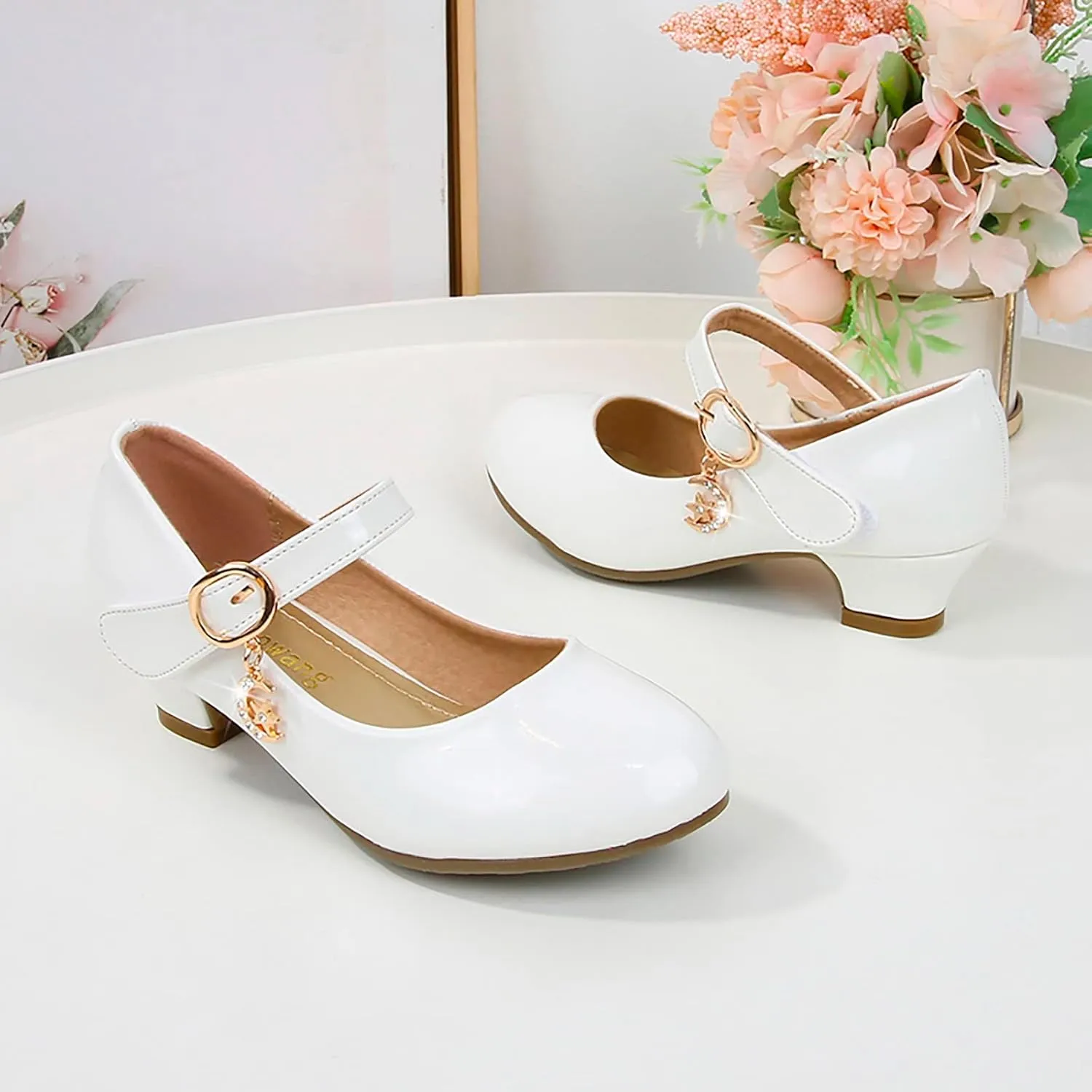 Kids Girl Black Dress Bowknot Shoes Ballet Mary Jane Shoe Teen Wedding Casual Walking Slip-On Shoes