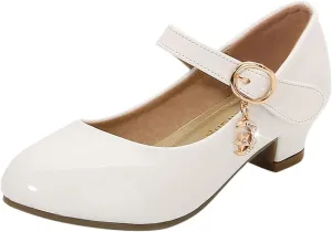 Kids Girl Black Dress Bowknot Shoes Ballet Mary Jane Shoe Teen Wedding Casual Walking Slip-On Shoes