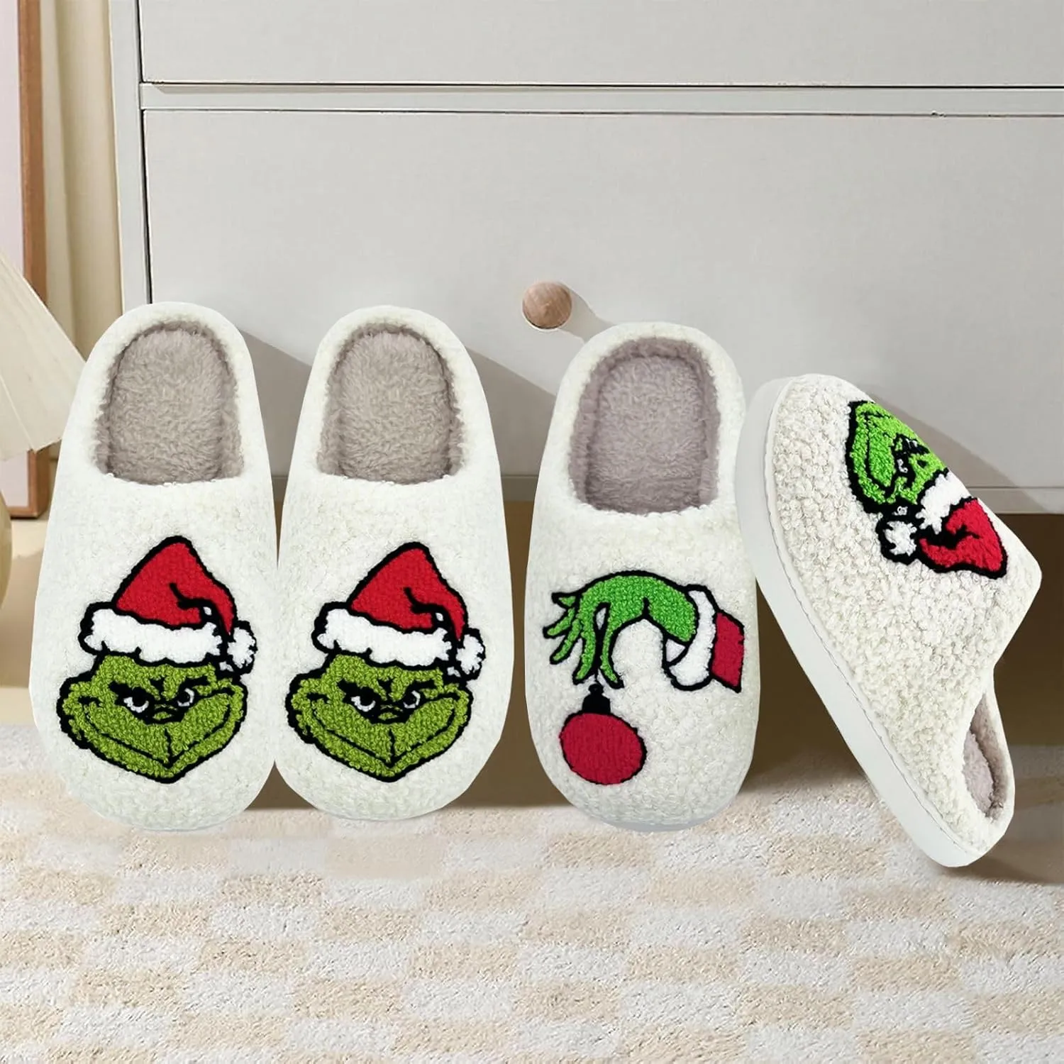 Kids Reindeer Slippers - Soft, Cozy, Non-Slip Indoor Shoes for Toddlers - Christmas Gifts for Boys & Girls