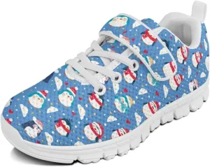 Kids Running Shoes Girls Slip on Sneakers Shoes Mesh Soft Tennis Shoes