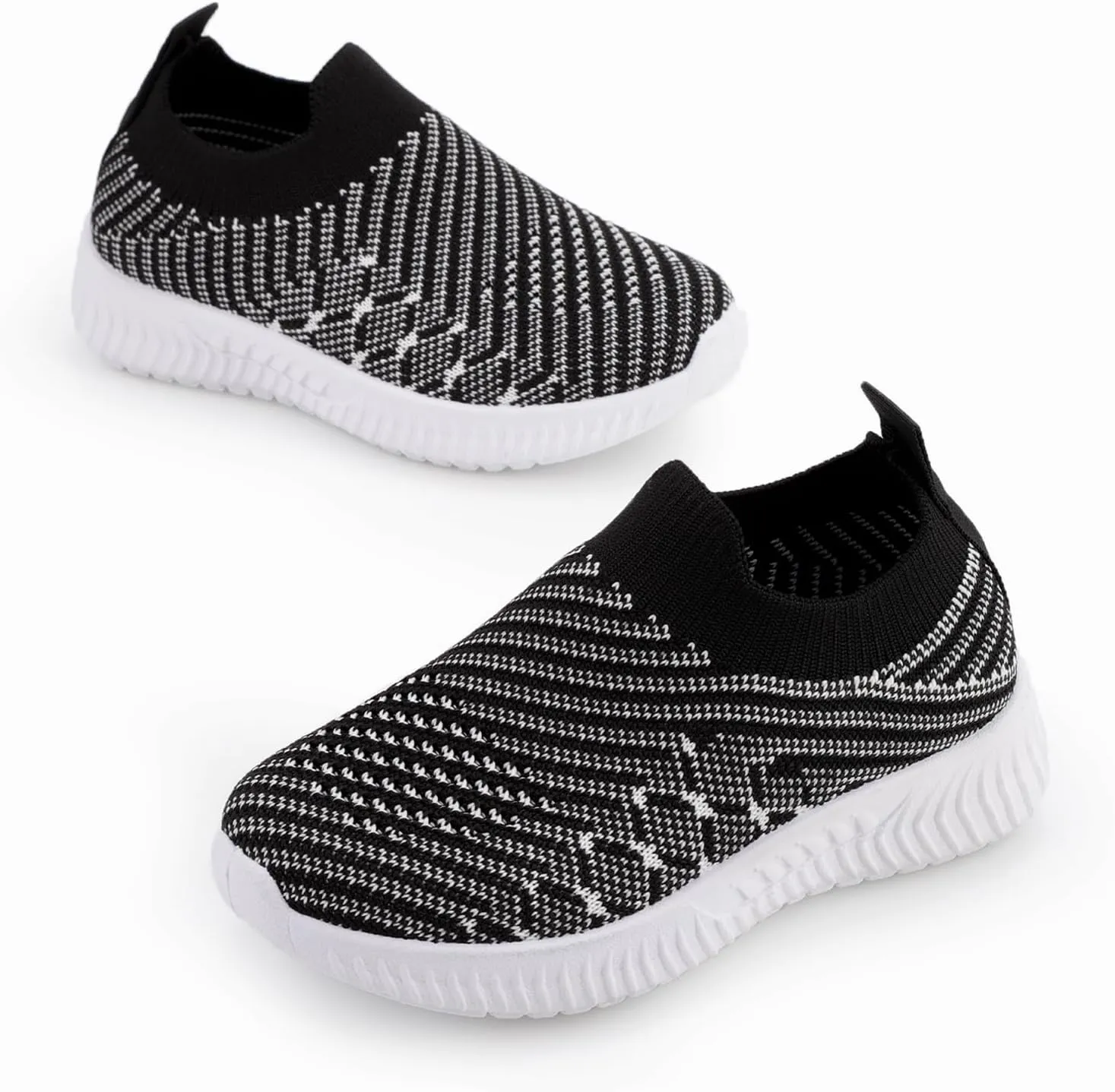 Kids Sneakers Girls' Sneakers Breathable Mesh Slip on Walking Shoes for Boys and Girls