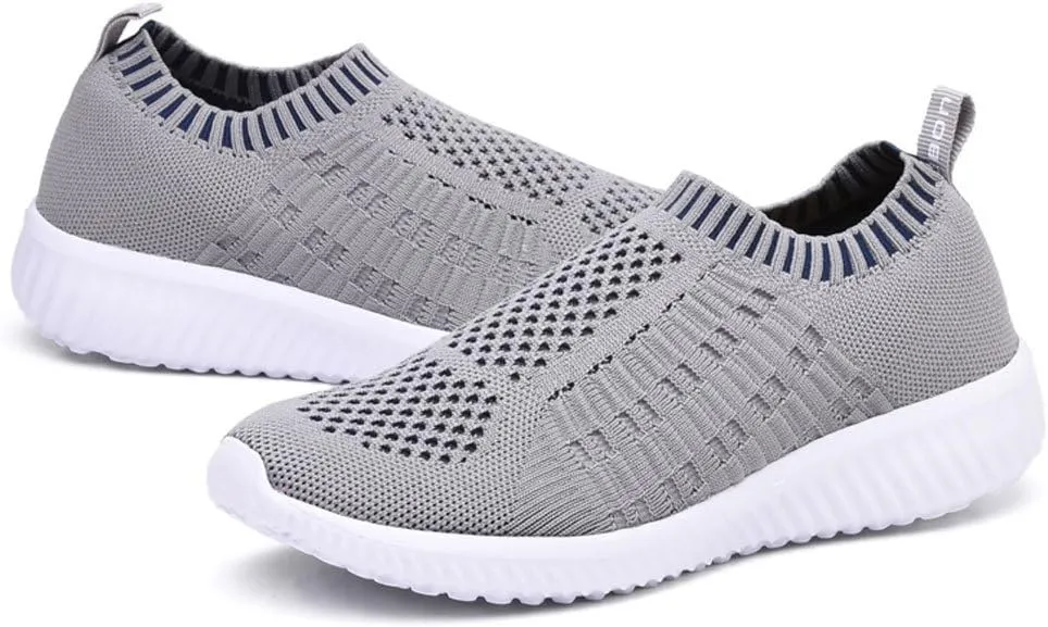 konhill Women's Lightweight Walking Shoes Breathable Slip On Tennis Sneakers Casual Mesh Workout Athletic