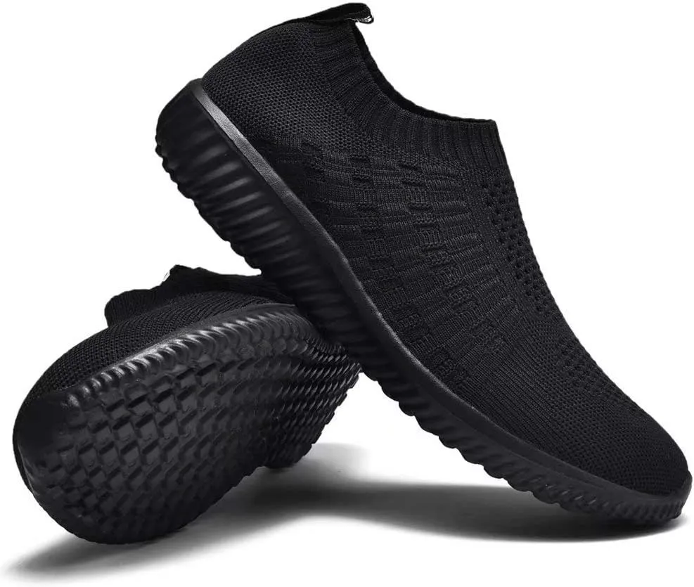 konhill Women's Slip On Walking Shoes Breathable Mesh Sneakers Work Casual Tennis Shoes