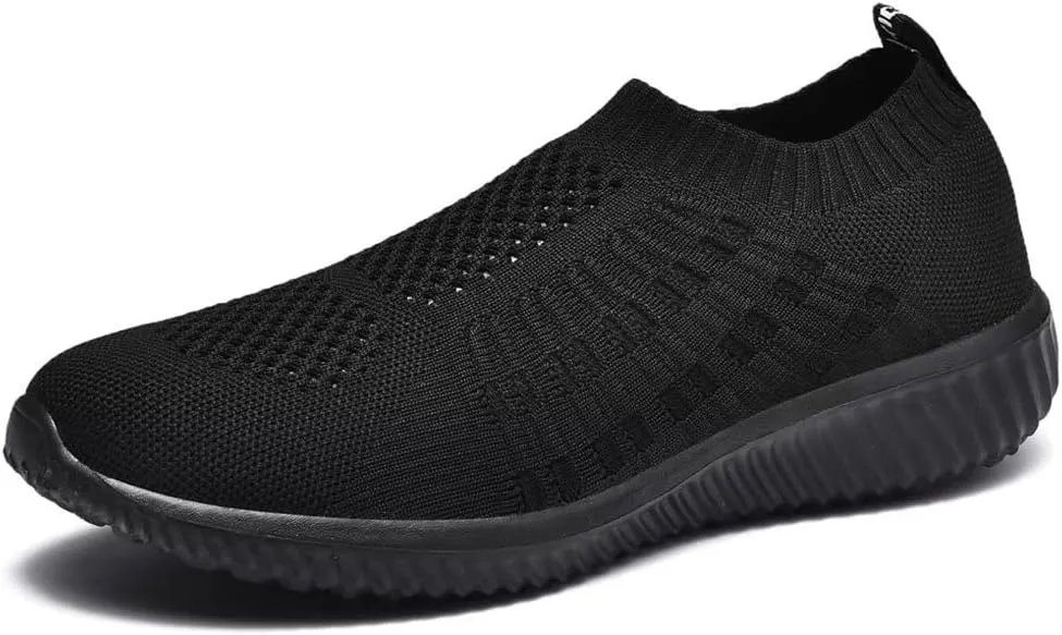 konhill Women's Slip On Walking Shoes Breathable Mesh Sneakers Work Casual Tennis Shoes