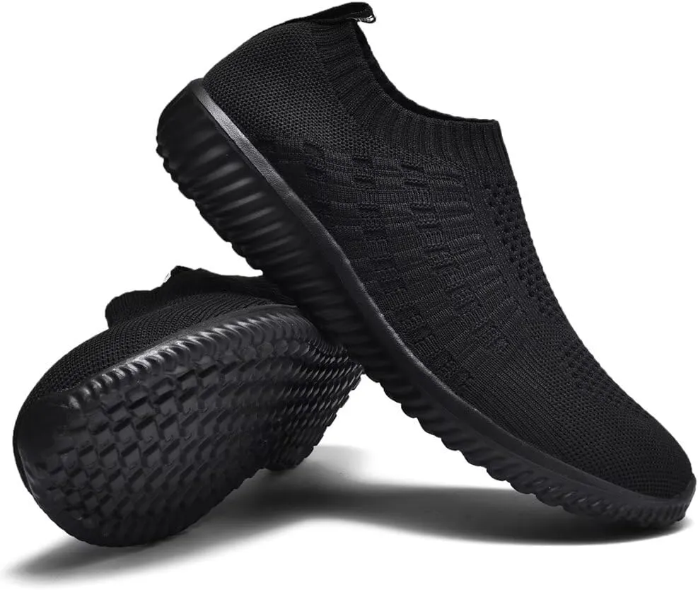 konhill Women's Slip On Walking Shoes Breathable Mesh Sneakers Work Casual Tennis Shoes