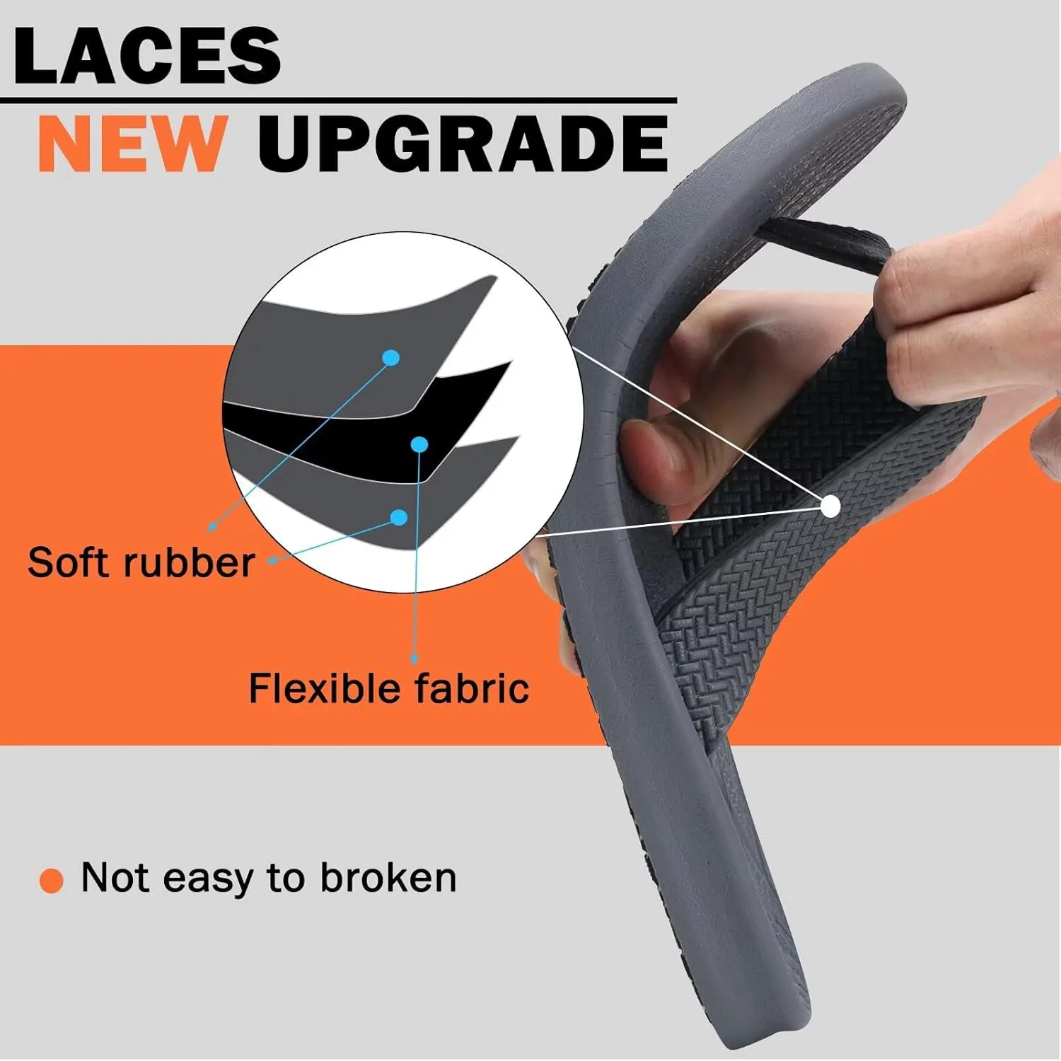 KuaiLu Mens Flip Flops Arch Support Comfortable Summer Beach Thong Sandals Yoga Foam Cushion Slip on Slippers
