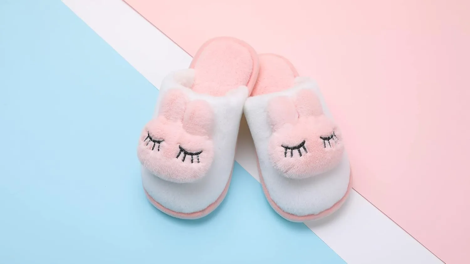 KUBUA Girls Boys Winter Warm Indoor Bedroom Shoes Kids Slippers