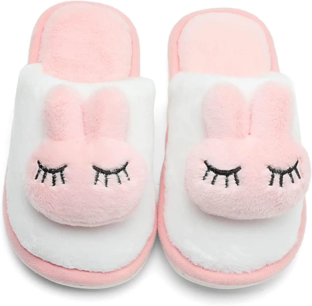 KUBUA Girls Boys Winter Warm Indoor Bedroom Shoes Kids Slippers