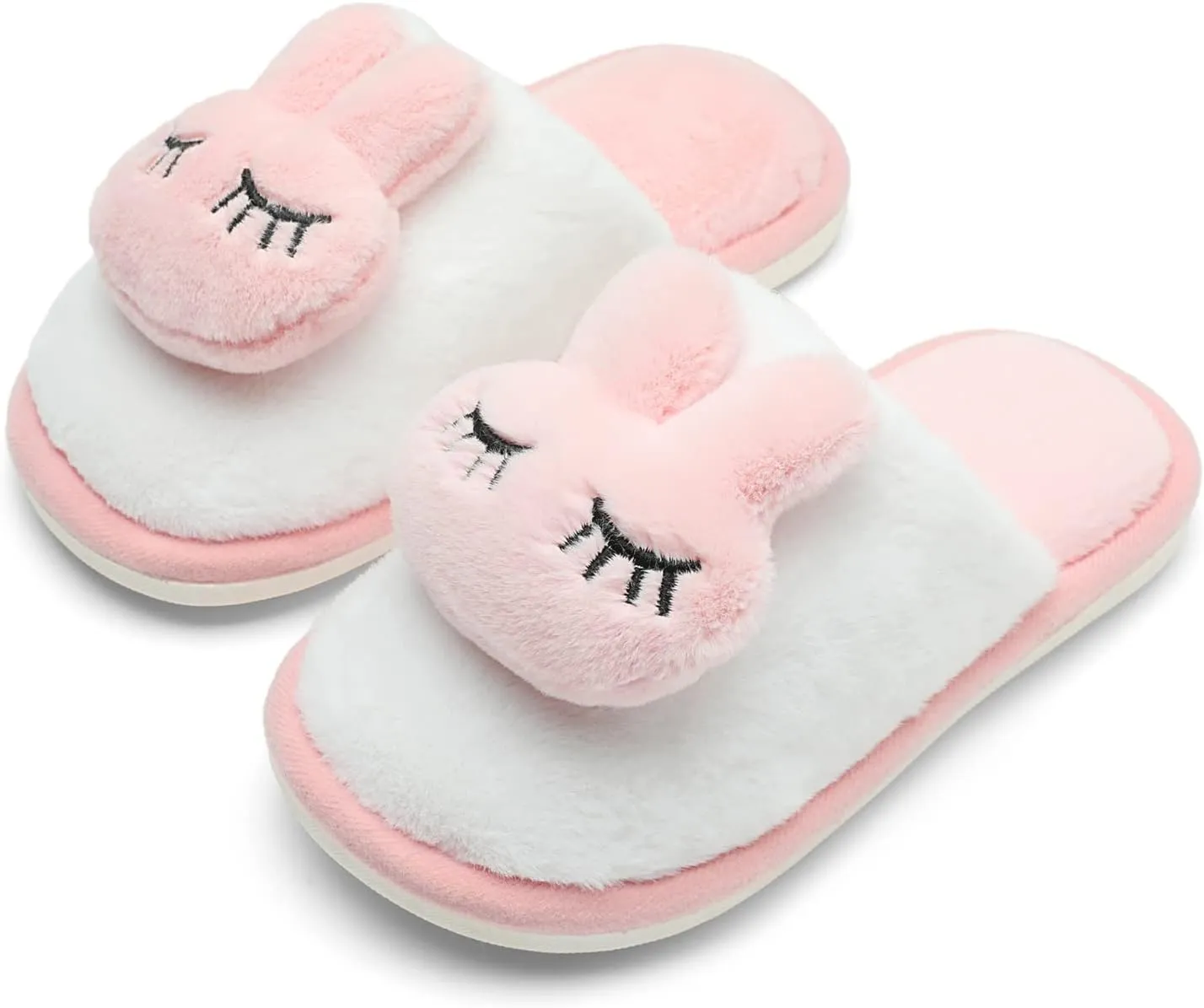 KUBUA Girls Boys Winter Warm Indoor Bedroom Shoes Kids Slippers