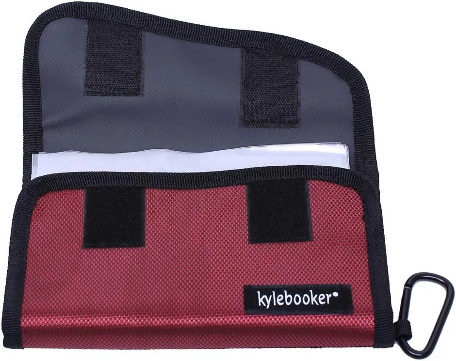 Kylebooker Fishing Soft Bait Binders Organizer Lure Wallet Plastic Bait Storage Tackle Bag