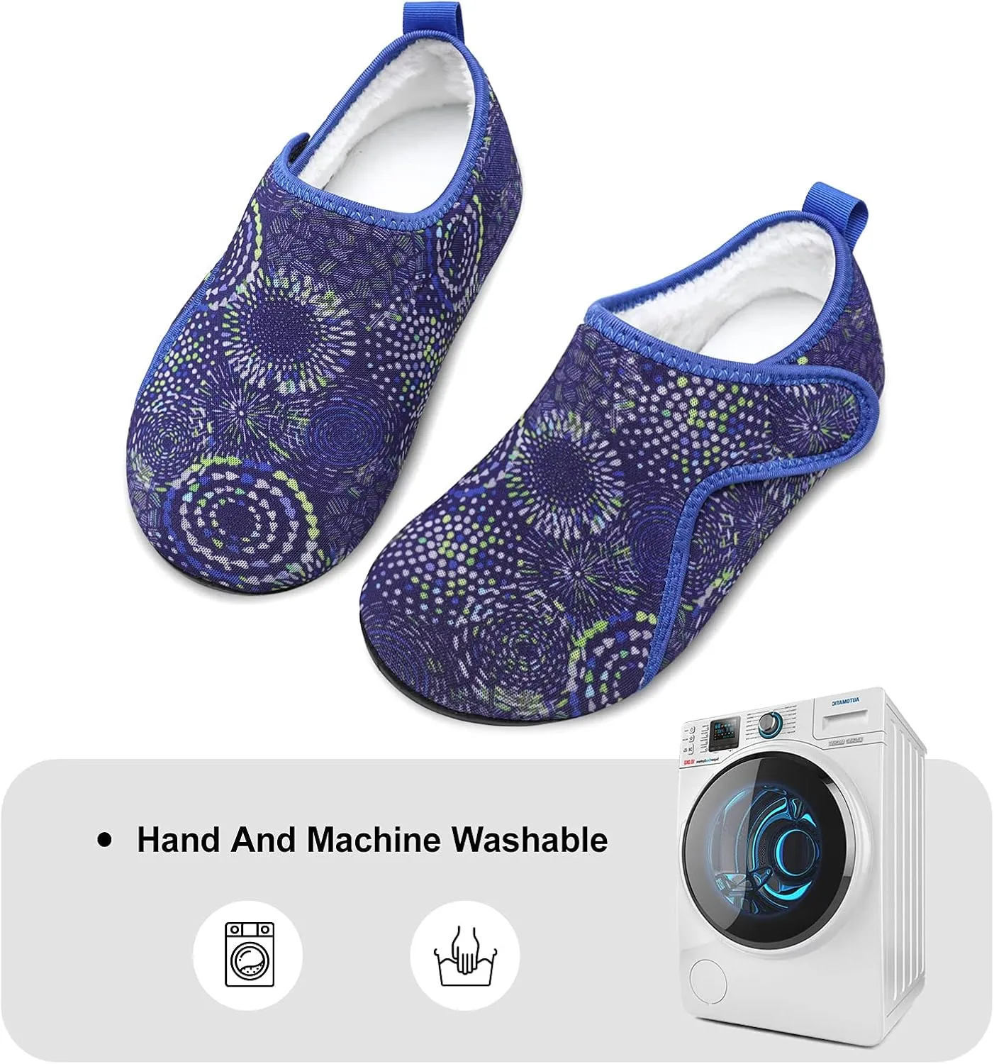 L-RUN Womens Mens House Slippers Indoor Home Shoes Warm Barefoot Slippers Outdoor House Shoes Anti-slip