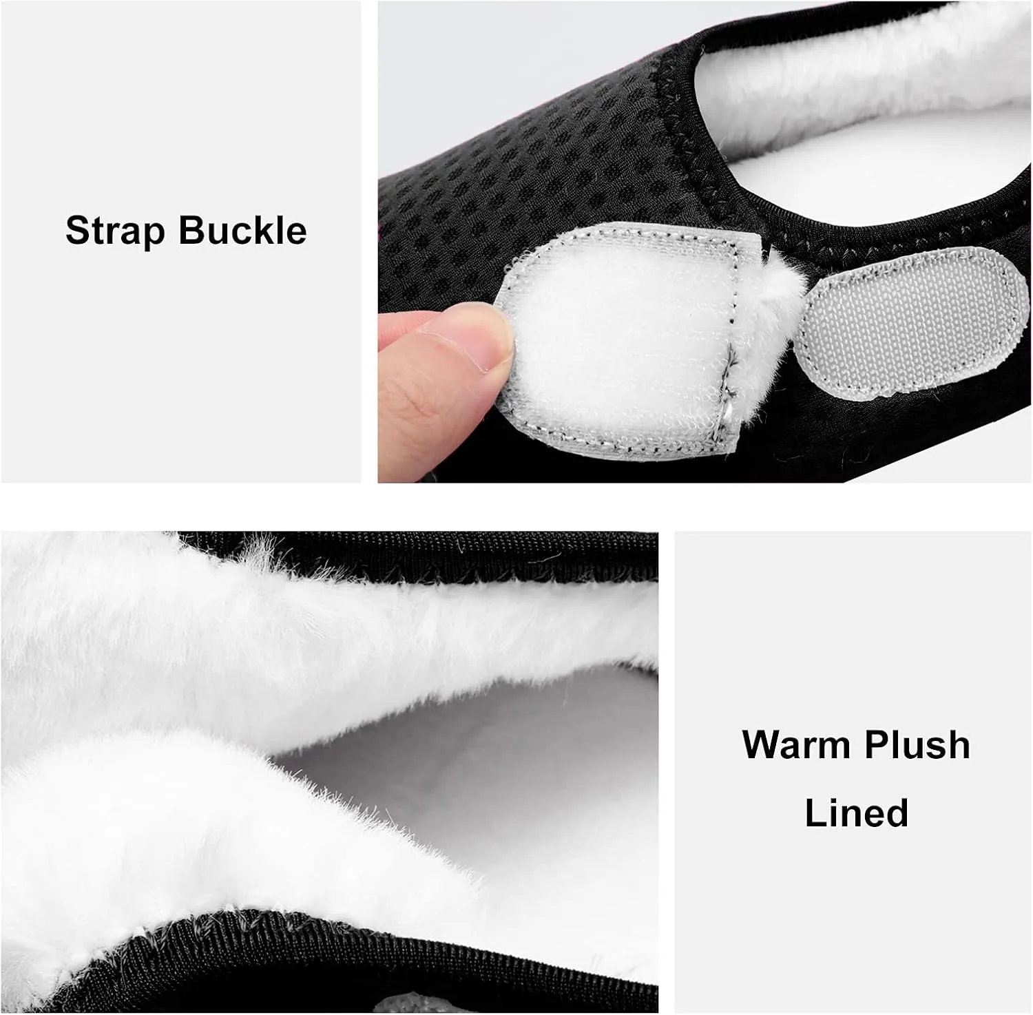 L-RUN Womens Mens House Slippers Indoor Home Shoes Warm Barefoot Slippers Outdoor House Shoes Anti-slip