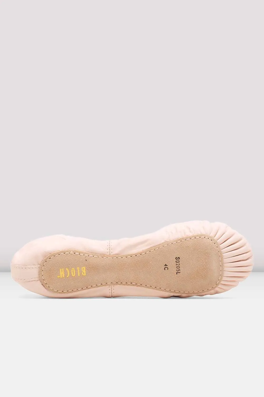 Ladies Dansoft Leather Ballet Shoes