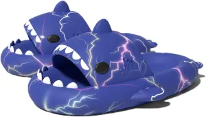 Lantern Fish Shark Slippers, Angler Fish Slides, Glow in the Dark Super Soft, Comfy, Shark Sandals For Women Men