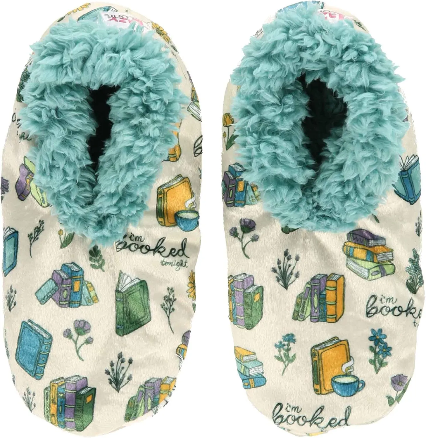Lazy One Fuzzy Feet Slipper Socks for Women, Cute Fleece-Lined House Slippers, Cute Dog & Cat Design