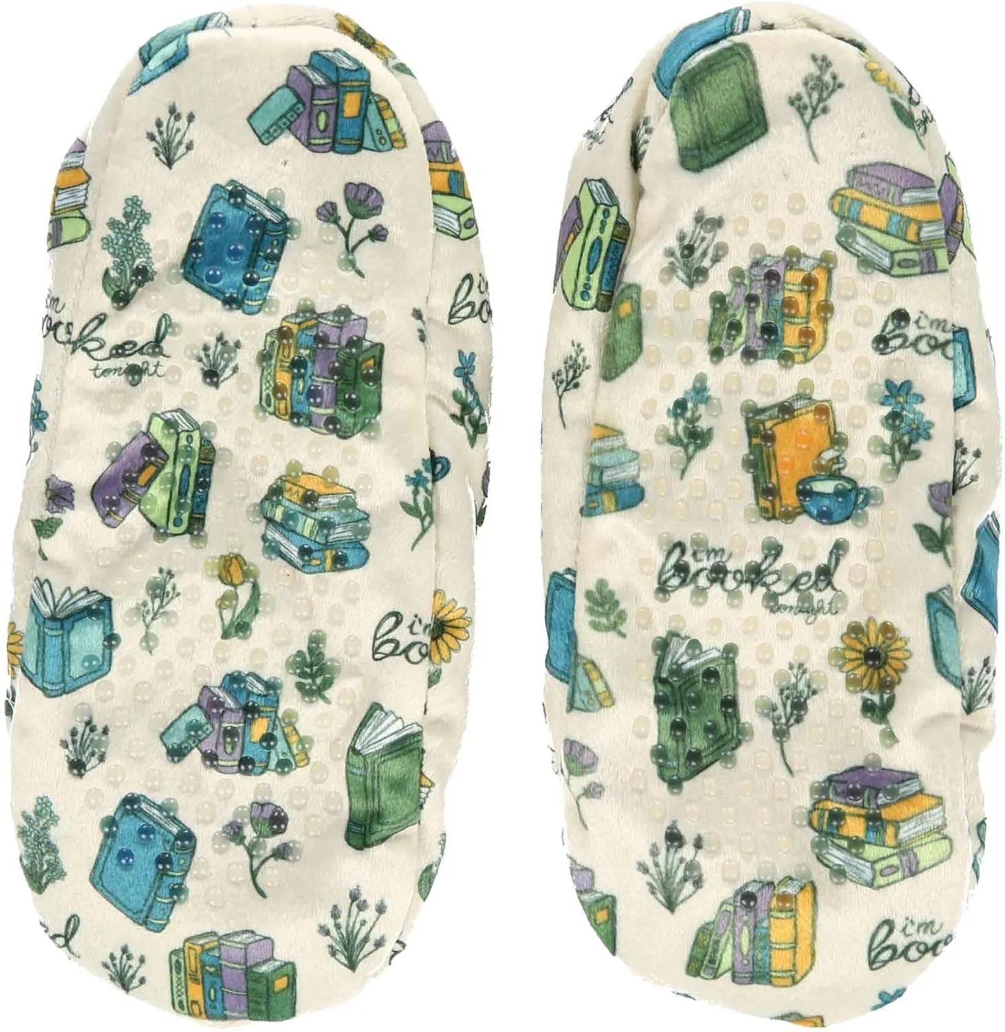 Lazy One Fuzzy Feet Slipper Socks for Women, Cute Fleece-Lined House Slippers, Cute Dog & Cat Design