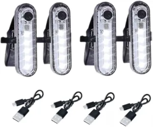LED Boat Light,LED Navigation Lights Kit for Boat Kayak, Stern Lights Battery Operated, Rechargeable LED Lights, Bike Tail Light, 4 Light Options (White)