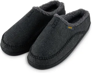 Lee Mens Slippers Gifts for Men House Slippers for Men Slip On Sherpa Fur Indoor Outdoor Casual Cozy