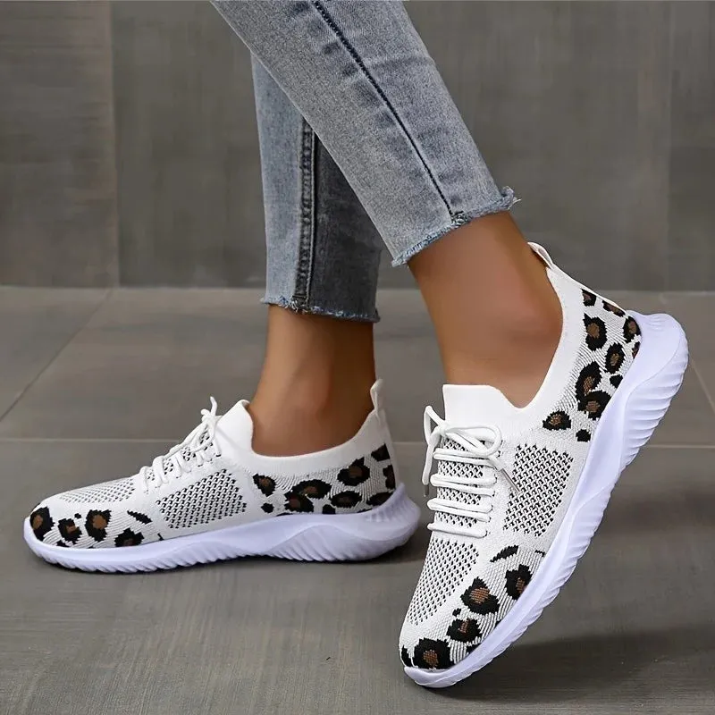 Leopard Print Slip-On Sneakers