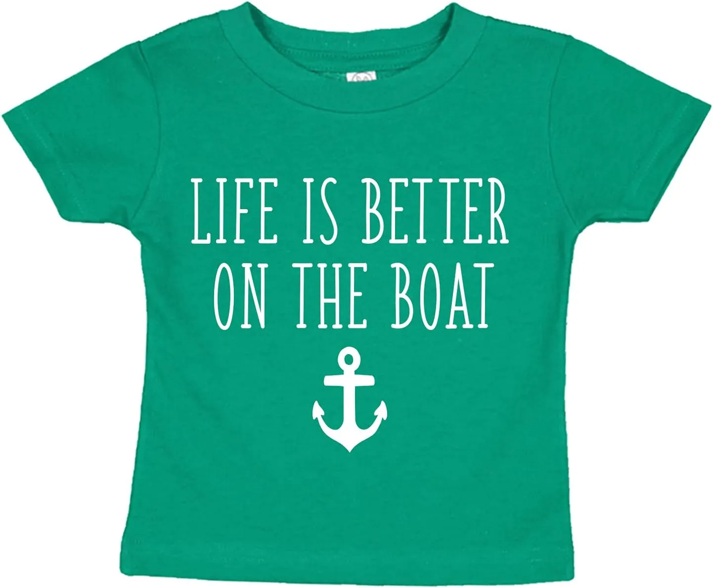 Life is Better On The Boat Infant Baby Tee Shirt Assorted Colors (6M 12M 18M 24M)
