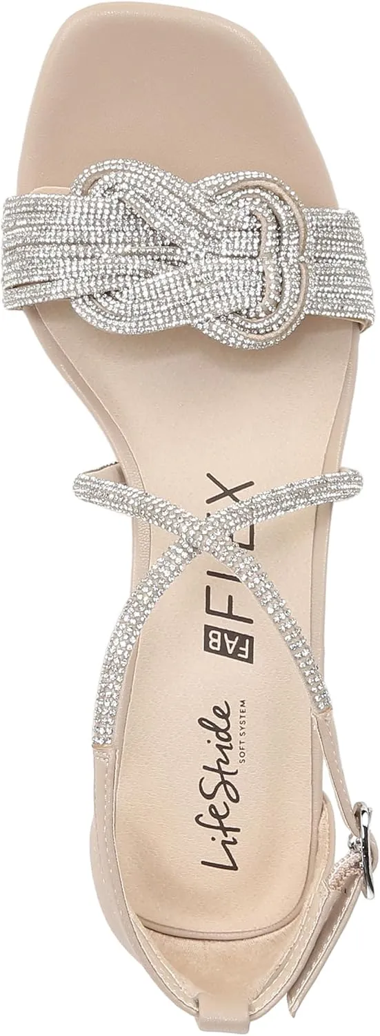 Lifestride Women's Captivate Strappy Block Heel Dress Sandal