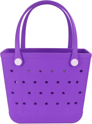Lightweight Rubber Beach Bag X Large Tote Bag for Waterproof, Durable Open Handbag for Boat Pool Sports Gym