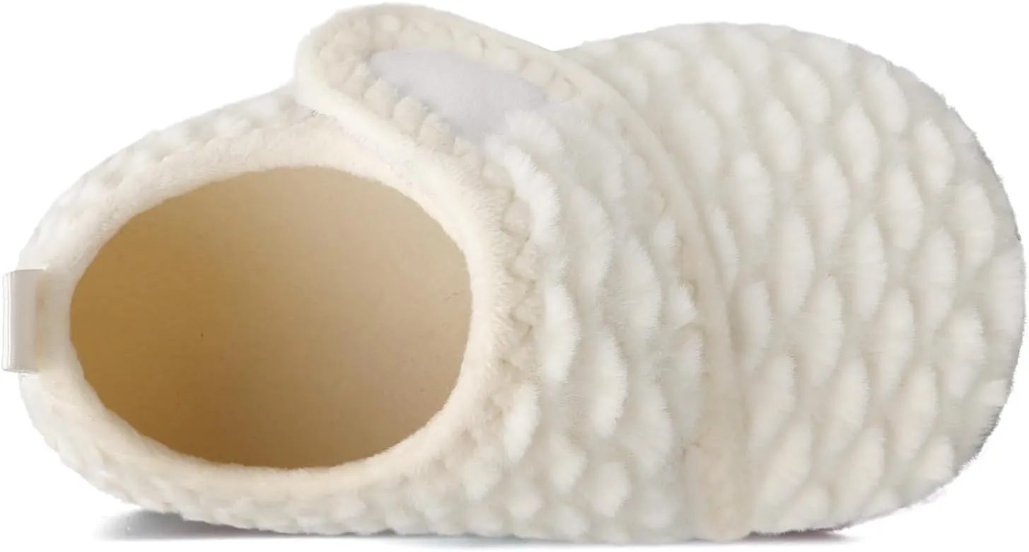 Lisdwde Kids Winter Indoor Household Shoes Toddler Boys Girls House Slippers Warm Socks for Baby